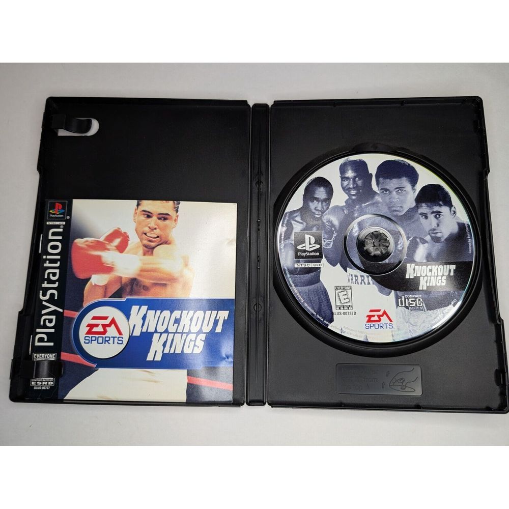 PlayStation 1 PS1 EA Sports Knockout Kings 1998 Game Disc‎ And Manual WORKS